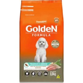 Ração Cães Golden Adulto Frango e Arroz Mini Bits 1kg