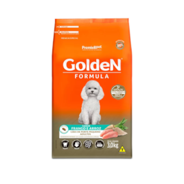 Ração Cães Golden Adulto Frango e Arroz Mini Bits 3kg