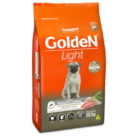 Ração Cães Golden Adulto Frango e Arroz Mini Bits Light 10kg