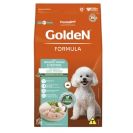 Ração Cães Golden Adulto Frango e Arroz Mini Bits Pague 14 Leve 15kg
