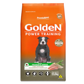Ração Cães Golden Adulto Frango e Arroz Power Training 15kg