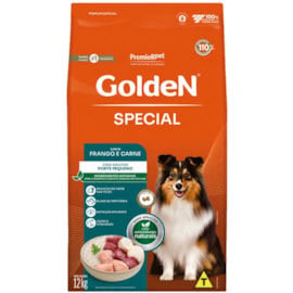 Ração Cães Golden Adulto Frango e Carne Special Mini Bits 12kg