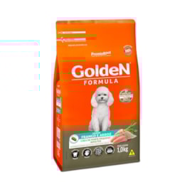 RACAO CAES GOLDEN ADULTO MINI BITS FRANGO/ARROZ 14KG+1KG GTS