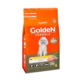 Ração Cães Golden Adulto Mini Bits Peru e Arroz 1kg