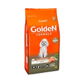 Ração Cães Golden Adulto Mini Bits Salmão/Arroz 15Kg