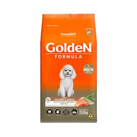Ração Cães Golden Adulto Mini Bits Salmão/Arroz 15Kg