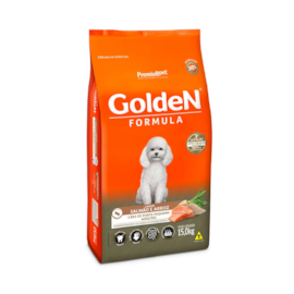 Ração Cães Golden Adulto Salmão e Arroz Mini Bits 15kg
