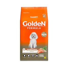 Ração Cães Golden Adulto Salmão e Arroz Mini Bits 15kg