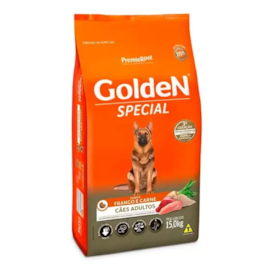 Ração Cães Golden Adulto Special Frango e Carne 14kg + 1kg Grátis