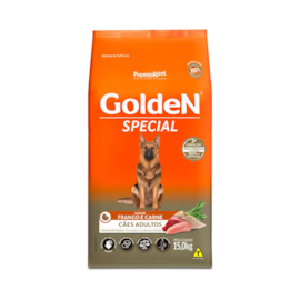 Ração Cães Golden Adulto Special Frango e Carne 15kg