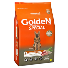 Ração Cães Golden Adulto Special Frango e Carne 20kg