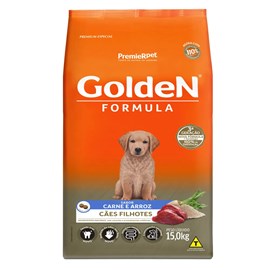 Ração Cães Golden Filhote Carne 15Kg