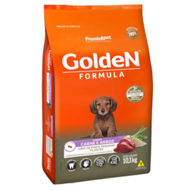 Ração Cães Golden Filhotes Carne e Arroz Mini Bits 10,1kg