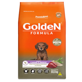 Ração Cães Golden Filhotes Carne e Arroz Mini Bits 10,1kg