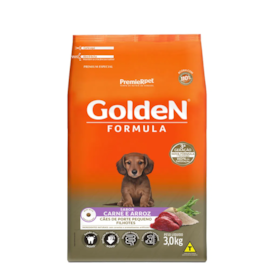 Ração Cães Golden Filhotes Carne e Arroz  Mini Bits 3kg