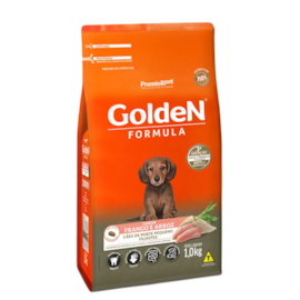 Ração Cães Golden Filhotes Frango e Arroz Mini Bits 1kg