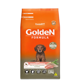 Ração Cães Golden Filhotes Frango e Arroz Mini Bits 1kg