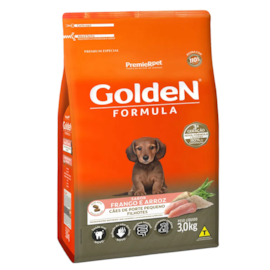 Ração Cães Golden Filhotes Frango e Arroz Mini Bits 3kg