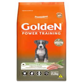 Ração Cães Golden Filhotes Frango e Arroz Power Training 15kg