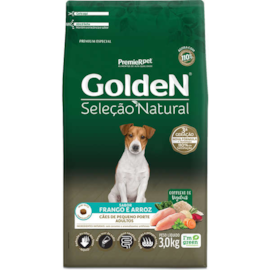 Racao Caes Golden Selecao Natural Ad Raca Pequena 03Kg