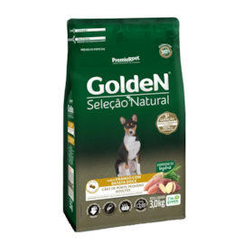 Ração Cães Golden Seleção Natural Adulto Mini Bits Frango e Batata Doce 3kg
