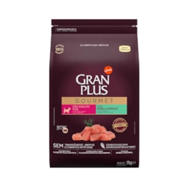 RACAO CAES GRAN PLUS AD MINI PERU/ARROZ 03KG GMT