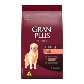 Ração Cães Gran Plus Adulto Choice Frango/Arroz 10,1Kg
