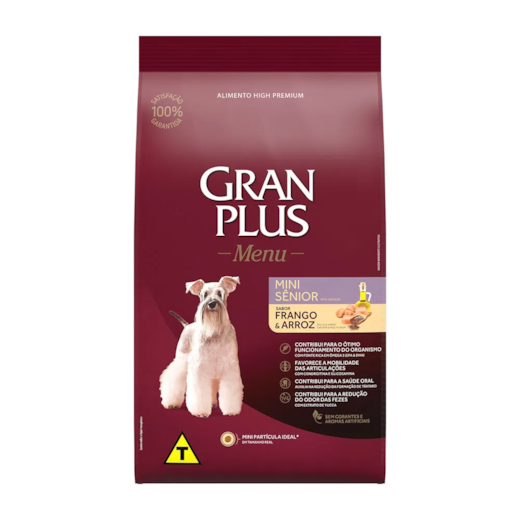 Ração Cães Gran Plus Adulto Mini Sênior 10,1Kg