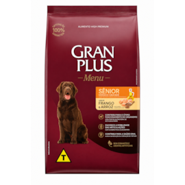 Ração Cães GranPlus Adulto Frango e Arroz Médio e Grande Sênior 3kg