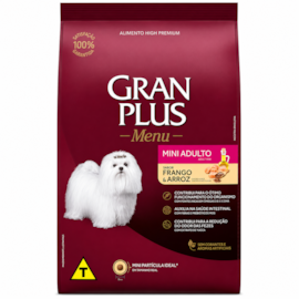 Ração Caes Gran Plus Adulto Mini Frango /Arroz 10,1Kg