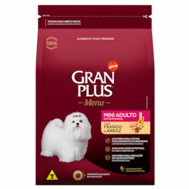Ração Cães GranPlus Adulto Frango e Arroz Mini 1kg