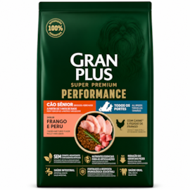 Ração Cães GranPlus Adulto Performance Frango e Peru Sênior 10,1kg