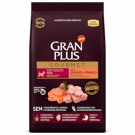 Ração Cães GranPlus Adulto Salmão e Frango Mini Gourmet 10kg