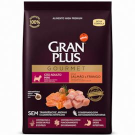 Ração Cães GranPlus Adulto Salmão e Frango Mini Gourmet 3kg