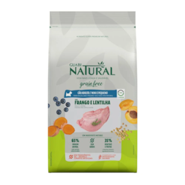 Ração Cães Guabi Adulto Mini/Pequeno 1Kg Frango/Lentilha