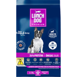 Ração Cães Lunch Dog Adulto  Para Raças Pequenas 20kg