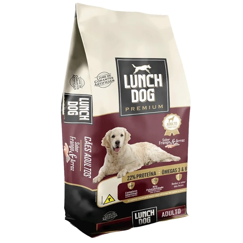 ドッグフード La belle lune RACAO CAES LUNCH DOG PREMIUM 22P 15KG - Avipec Produtos
