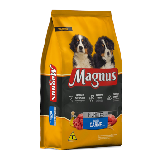 Racao Caes Magnus Filhote Carne 25Kg