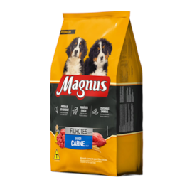 RACAO CAES MAGNUS FILHOTE CARNE 25KG