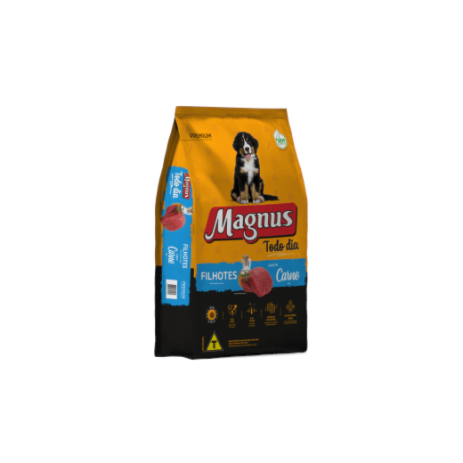 Ração Cães Magnus Filhote Todo Dia Carne 10kg
