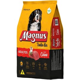 Ração Cães Magnus Todo Dia Carne 20Kg + 1,3Kg Grátis