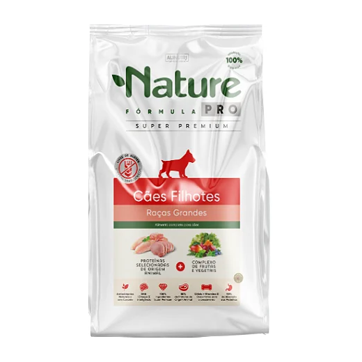 Ração Cães Nature Pro Filhotes Raças Grandes 15kg