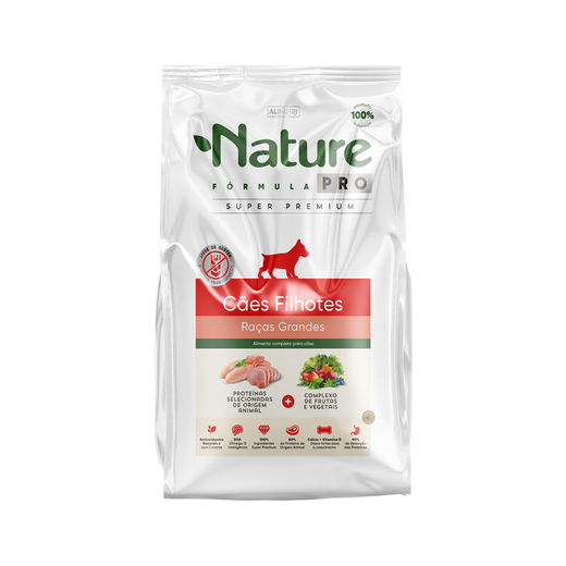 Ração Cães Nature Pro Filhotes Raças Grandes 3kg
