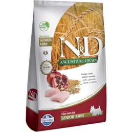 RACAO CAES NED AD MINI BREEDS 2,5KG ANCESTRAL SENIOR FRANGO