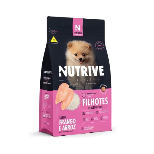 Ração Cães Nutrive Filhote Pequeno 10,1kg Frango e Arroz