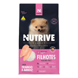 Ração Cães Nutrive Filhote Pequeno Porte 10,1kg Frango/Arroz