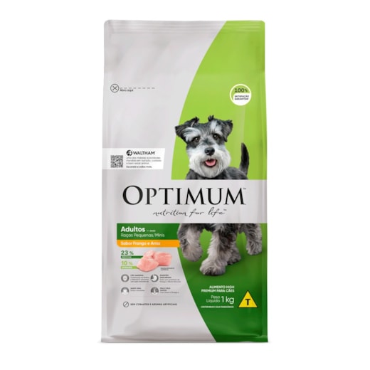 Ração Cães Optimum Adulto Raça Pequena e Mini 3kg