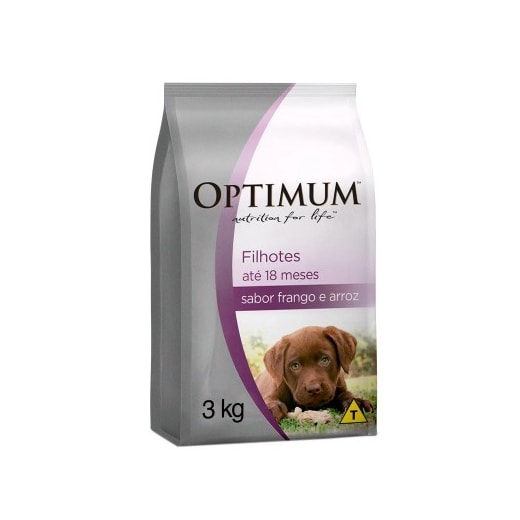 Ração Cães Optimum Filhote Raça Pequena e Mini Frango 3kg