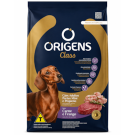 Ração Cães Origens Adulto Class Mini e Pequeno Carne e Frango 15kg