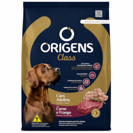Ração Cães Origens Adulto Class Mini e Pequeno Carne e Frango 3kg
